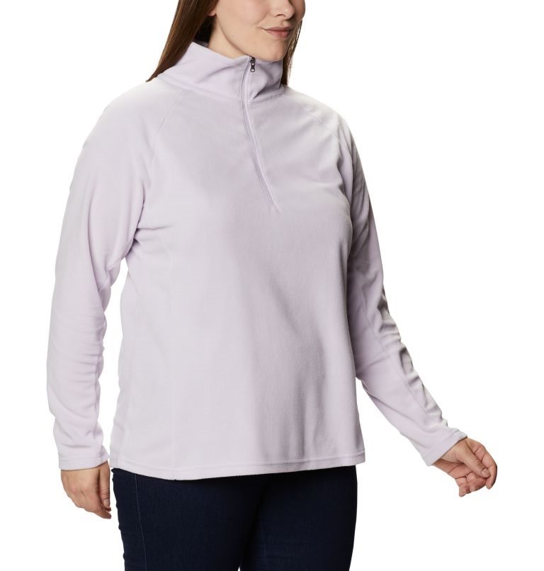 Women's Columbia Glacial IV 1/2 Zip Sweatshirts Lavender | Plus Size CA-A105A